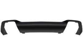 SPOILER PEUGEOT 2008 2019-> PARE-CHOCS ARRIÈRE / ÉCHAPPEMENT DOUBLE / NOIR BRILLANT