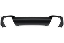 SPOILER PEUGEOT 2008 2019-> PARE-CHOCS ARRIÈRE / ÉCHAPPEMENT DOUBLE / NOIR BRILLANT