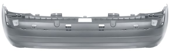 PARE-CHOCS RENAULT CLIO 2001-2006 ARRIÈRE / AVEC APPRET