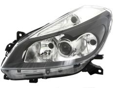PHARE AVANT RENAULT CLIO 2005-2009 BASE NOIRE / MODÈLE SPORT / GAUCHE