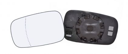 VERRE DE RÉTROVISEUR RENAULT CLIO 2005-2009 AVEC SUPPORT / ASPHÉRIQUE / GAUCHE