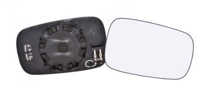 VERRE DE RÉTROVISEUR RENAULT CLIO 2005-2009 AVEC SUPPORT / CHAUFFANT / CONVEXE / DROIT