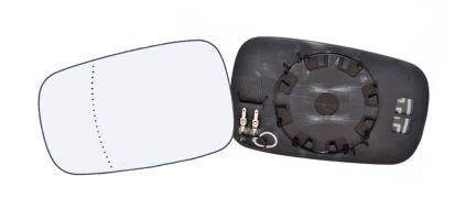 VERRE DE RÉTROVISEUR RENAULT CLIO 2005-2009 AVEC SUPPORT / CHAUFFANT / ASPHÉRIQUE / GAUCHE