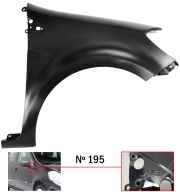 AILE RENAULT CLIO 2005-2009 AVANT / MODÈLE 195 / DROITE