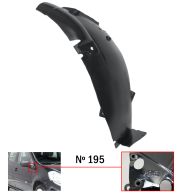 PARE-BOUE RENAULT CLIO 2005-2009 MODÈLE 195 / PARTIE AVANT / AVANT DROIT