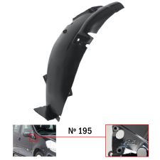 PARE-BOUE RENAULT CLIO 2005-2009 MODÈLE 195 / PARTIE AVANT / AVANT GAUCHE