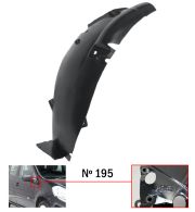 PARE-BOUE RENAULT CLIO 2005-2009 MODÈLE 195 / PARTIE AVANT / AVANT GAUCHE