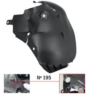 PARE-BOUE RENAULT CLIO 2005-2009 MODÈLE 195 / PARTIE ARRIÈRE / AVANT DROIT