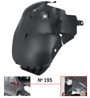 PARE-BOUE RENAULT CLIO 2005-2009 MODÈLE 195 / PARTIE ARRIÈRE / AVANT GAUCHE