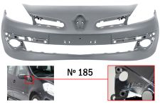 PARE-CHOCS RENAULT CLIO 2005-2009 AVANT / MODÈLE 185 / AVEC APPRET