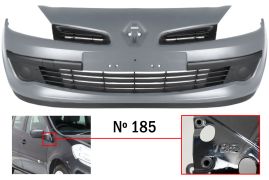 PARE-CHOCS RENAULT CLIO 2005-2009 AVANT / MODÈLE 185 / INTEGRAL / AVEC APPRET