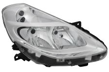 PHARE AVANT RENAULT CLIO 2009-2013 BASE CHROMÉE / LAMPES H7+H7 / DROIT