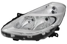 PHARE AVANT RENAULT CLIO 2009-2013 BASE CHROMÉE / LAMPES H7+H7 / GAUCHE