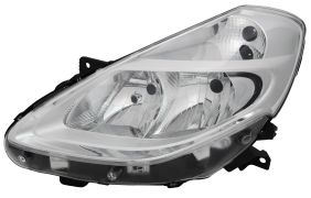 PHARE AVANT RENAULT CLIO 2009-2013 BASE CHROMÉE / LAMPES H7+H7 / GAUCHE