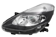 PHARE AVANT RENAULT CLIO 2009-2013 BASE FONCÉE / LAMPES H1+H7+H7 / GAUCHE