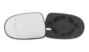 VERRE DE RÉTROVISEUR RENAULT CLIO 2009-2013 AVEC SUPPORT / ASPHÉRIQUE / GAUCHE