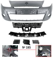 PARE-CHOCS RENAULT CLIO 2009-2013 AVANT / MODÈLE 185 / AVEC SUPPORTS / 5 PIÈCES / AVEC APPRET