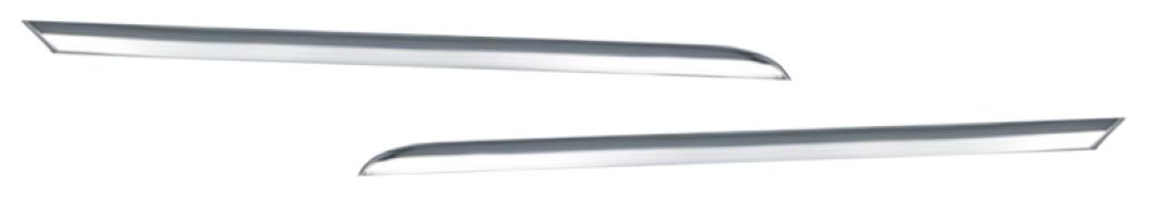 MOULURE GRILLE RENAULT CLIO 2013-2016 FACE AVANT / CHROMÉE / KIT / GAUCHE+DROITE