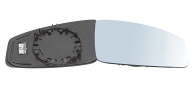 VERRE DE RÉTROVISEUR RENAULT ESPACE 2003-2006 AVEC SUPPORT / CHAUFFANT / CONVEXE / BLEU / DROIT