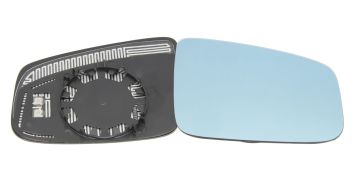 VERRE DE RÉTROVISEUR RENAULT ESPACE 2010-2014 AVEC SUPPORT / CHAUFFANT / CONVEXE / BLEU / DROIT