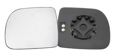 VERRE DE RÉTROVISEUR RENAULT KANGOO 1998-2001 AVEC SUPPORT / CHAUFFANT / CONVEXE / GAUCHE