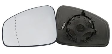 VERRE DE RÉTROVISEUR RENAULT FLUENCE 2009-2013 AVEC SUPPORT / CHAUFFANT / ASPHÉRIQUE / GAUCHE