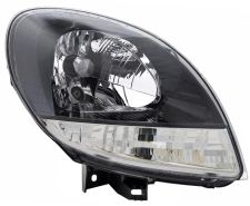 PHARE AVANT RENAULT KANGOO 2003-2007 BASE NOIRE / FEU CLIGNOTANT BLANC / DROIT