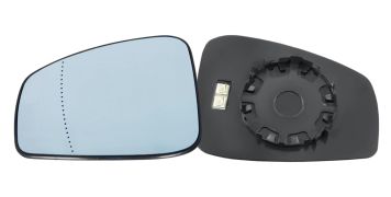 VERRE DE RÉTROVISEUR RENAULT LAGUNA 2007-2011 AVEC SUPPORT / CHAUFFANT / ASPHÉRIQUE / BLEU / GAUCHE