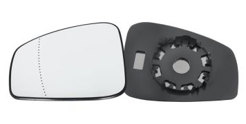 VERRE DE RÉTROVISEUR RENAULT LAGUNA 2007-2011 AVEC SUPPORT / ASPHÉRIQUE / GAUCHE