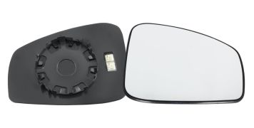 VERRE DE RÉTROVISEUR RENAULT LAGUNA 2007-2011 AVEC SUPPORT / CHAUFFANT / CONVEXE / DROIT