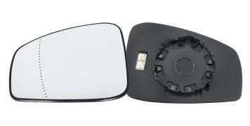 VERRE DE RÉTROVISEUR RENAULT LAGUNA 2007-2011 AVEC SUPPORT / CHAUFFANT / ASPHÉRIQUE / GAUCHE