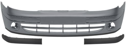 PARE-CHOCS RENAULT MEGANE 1999-2002 AVANT / AVEC MOULURES / AVEC APPRET