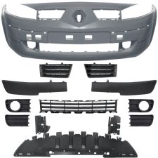 PARE-CHOCS RENAULT MEGANE 2002-2006 AVANT / AVEC MOULURES / AVEC APPRET