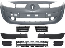 PARE-CHOCS RENAULT MEGANE 2002-2006 AVANT / AVEC MOULURES + GRILLES / AVEC APPRET PARE-CHOCS RENAULT MEGANE 2002-2006 AVANT / AVEC MOULURES + GRILLES / AVEC APPRET