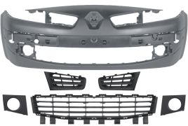PARE-CHOCS RENAULT MEGANE 2006-2008 AVANT / AVEC ANTIBROUILLARDS / AVEC KIT GRILLES / AVEC APPRET