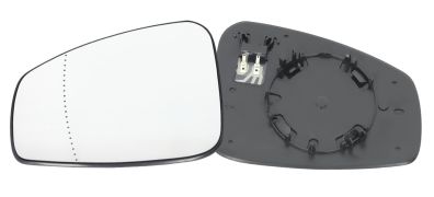 VERRE DE RÉTROVISEUR RENAULT MEGANE 2008-2012 AVEC SUPPORT / CHAUFFANT / ASPHÉRIQUE / GAUCHE