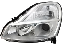 PHARE AVANT RENAULT MODUS 2008-2014 LAMPES H1+H1+H1 / AVEC LOUPE / GAUCHE