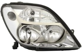 PHARE AVANT RENAULT SCENIC 1999-2002 BASE CHROMÉE / DROIT
