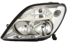 PHARE AVANT RENAULT SCENIC 1999-2002 BASE CHROMÉE / GAUCHE