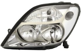 PHARE AVANT RENAULT SCENIC 1999-2002 BASE CHROMÉE / GAUCHE