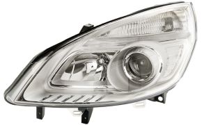PHARE RENAULT SCENIC 2006-2009 BASE CHROMÉE / GAUCHE