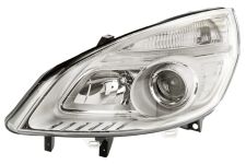 PHARE AVANT RENAULT SCENIC 2006-2009 BASE CHROMÉE / GAUCHE