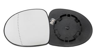 VERRE DE RÉTROVISEUR RENAULT CLIO CAMPUS 2006-2009 AVEC SUPPORT / CHAUFFANT / ASPHÉRIQUE / GAUCHE