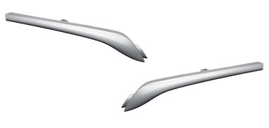 MOULURES GRILLE RENAULT KANGOO 2013-2021 FACE AVANT / GRIS ARGENT