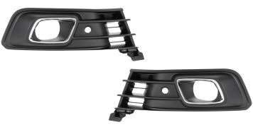 GRILLES RENAULT CAPTUR 2017-2019 PARE-CHOCS AVANT / AVEC ANTIBROUILLARDS / AVEC CAPTEUR / AVEC CONTOUR CHROMÉ / KIT / GAUCHE+DROITE