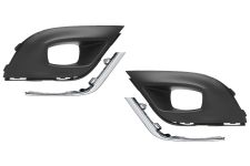 GRILLE RENAULT CLIO 2016-2019 PARE-CHOCS AVANT / SUPÉRIEURE / AVEC ANTIBROUILLARDS / AVEC MOULURES / KIT / GAUCHE+DROITE
