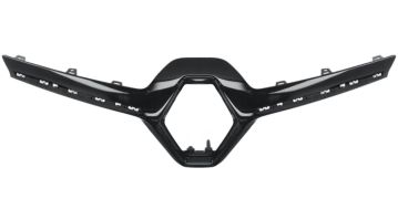 MOULURE GRILLE RENAULT KADJAR 2015-2018 FACE AVANT / SUPÉRIEURE / NOIRE BRILLANTE 