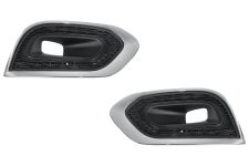 GRILLES RENAULT KADJAR 2019-2023 PARE-CHOCS AVANT / AVEC ANTIBROUILLARDS / AVEC MOULURE CHROMÉE / KIT / GAUCHE+DROITE