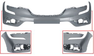 PARE-CHOCS RENAULT KOLEOS 2017-2020 AVANT / SUPÉRIEURE / AVEC APPRET