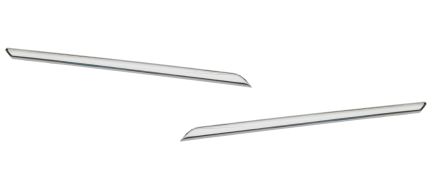 MOULURES GRILLE RENAULT MEGANE 2014-2016 FACE AVANT / 2 PIÈCES / CHROMÉE
